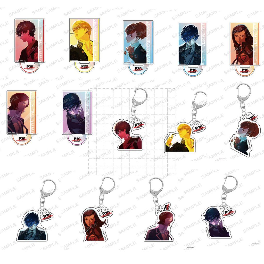 Trò Chơi Persona 3 Acrylic Đứng Hình Búp Bê Anime P3 Makoto Yuki Fuuka Yamagishi Móc Khóa Đồ Chơi Qu