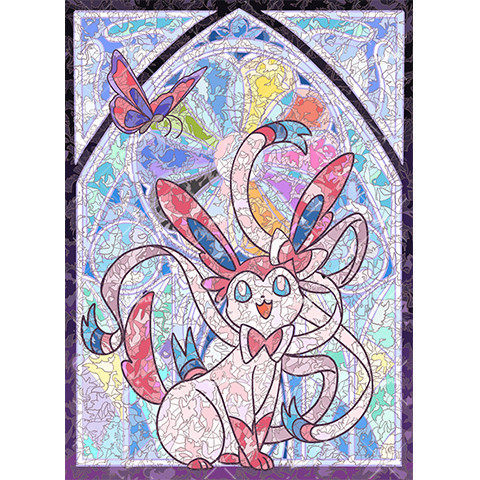 Hộp đựng thẻ Ptcg Pokémon Baiyi Baishun-Fairy Eevee Hàng trăm Eevee Kết hợp được làm bằng kính sơn t