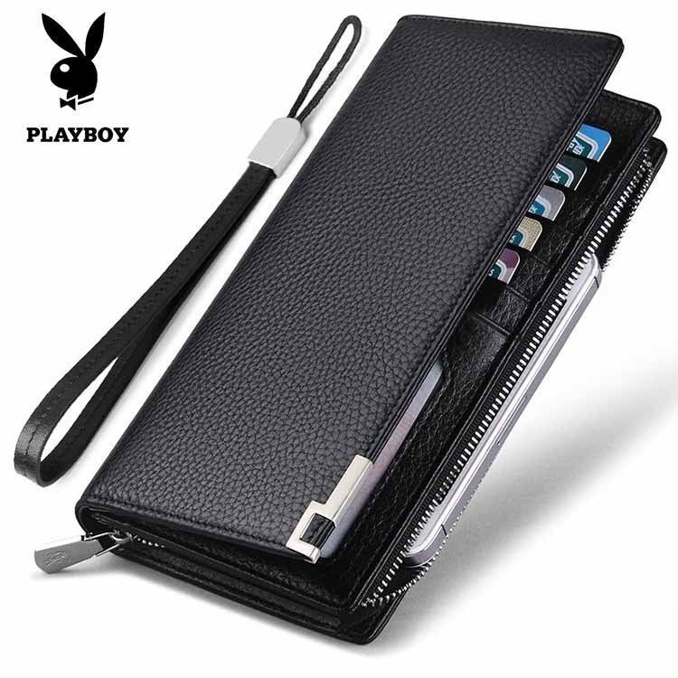 New Product#Playboy long wallet men's clutch purse multi-card slot wallet multifunctional zipper clu
