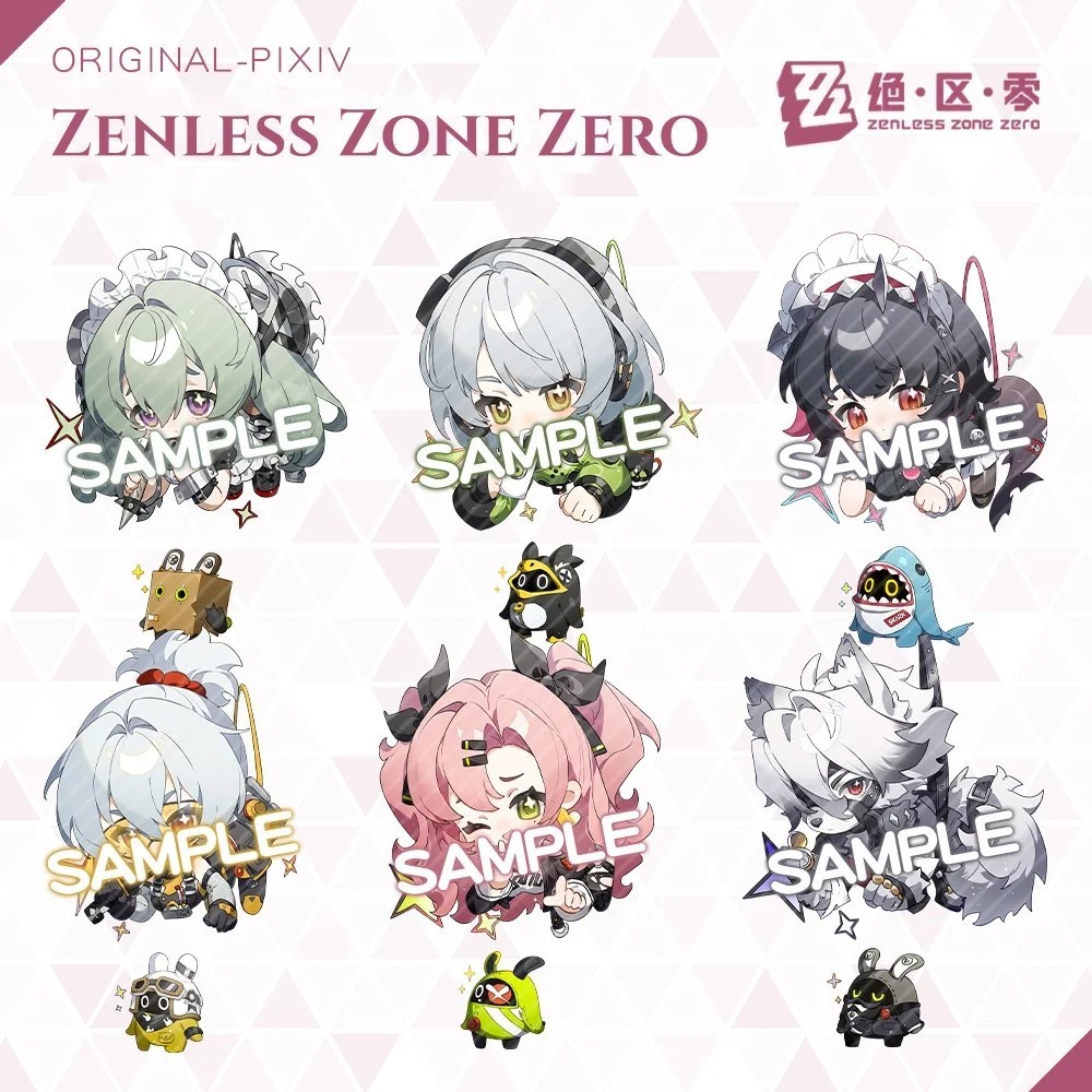 Móc khóa Zenless Zone Zero ZZZ Ellen Joe Lycaon Miyabi Nicole chibi anime phụ kiện trang trí balo mô