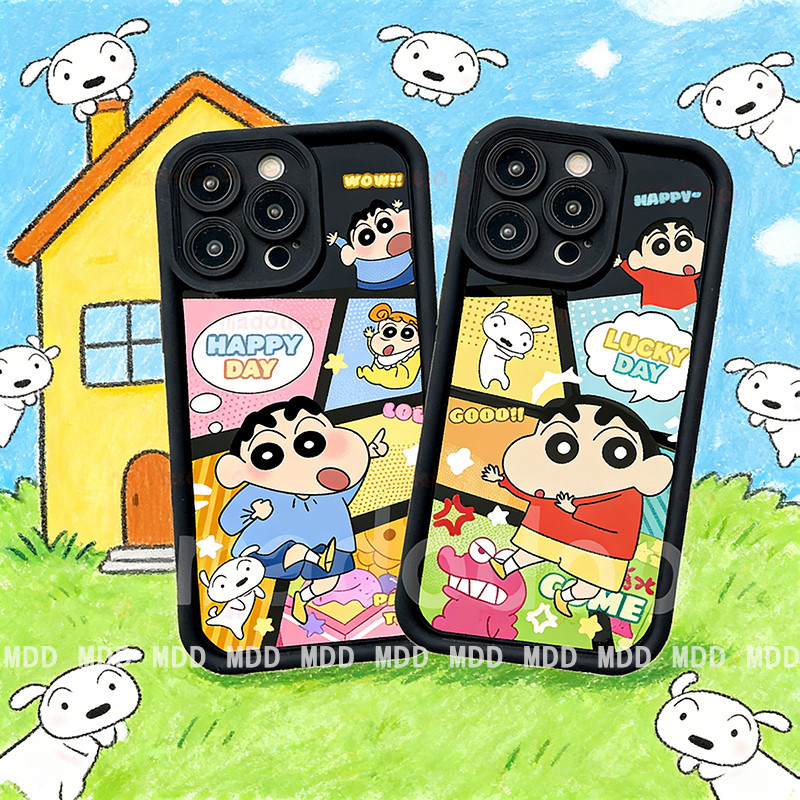 ốp lưng Samsung Galaxy A25 A23 A52 A52S A22 M22 M32 A16 A15 A14 A13 LIE A04S 4G Cute Crayon Shin-cha