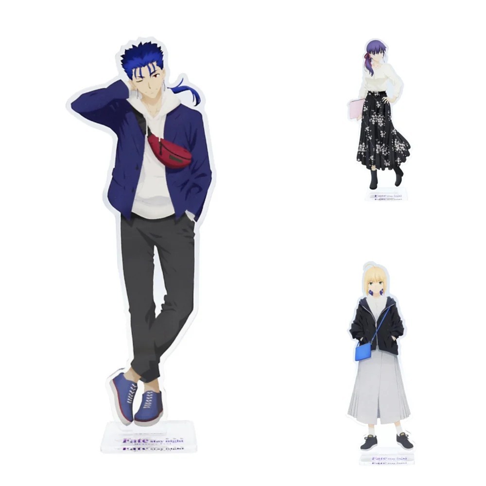 Standee Anime Fate Stay Night mô hình Acrylic 15cm nhân vật Saber Sakura Cu Chulainn FGO Fate Grand 
