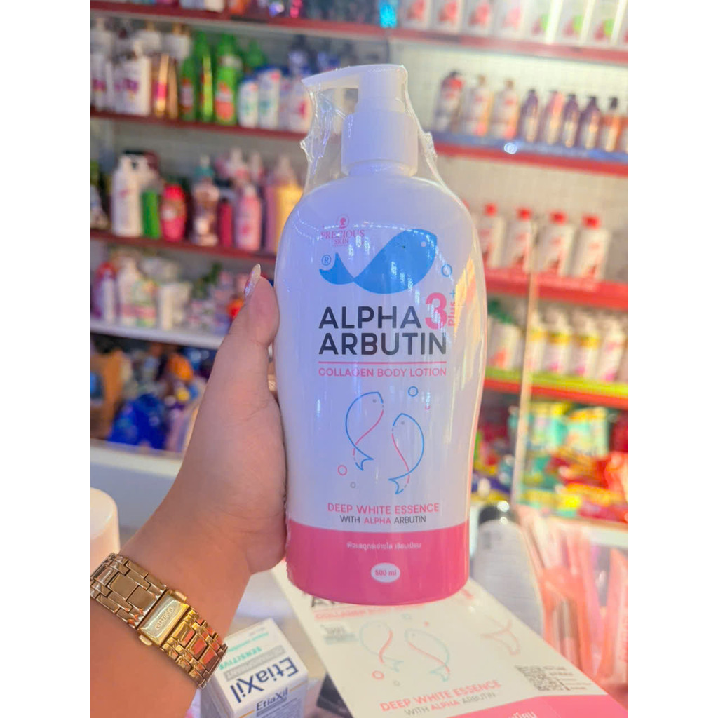 Alpha Dưỡng Thể Trắng Da Alpha3 Arbutin Collagen Body Lotion Deep White Essence Với Alpha Arbutin 50