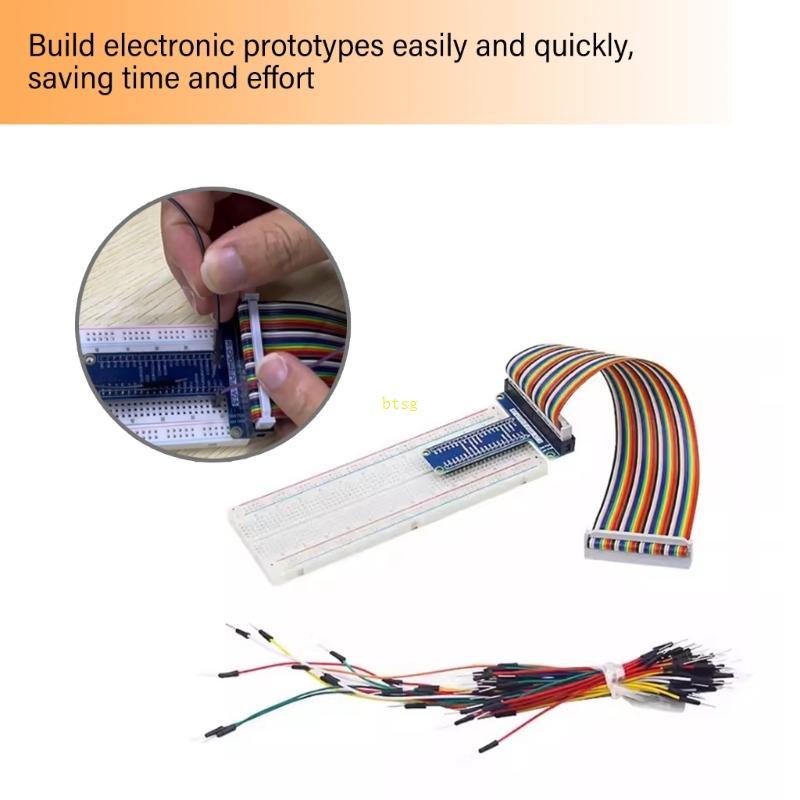 GPIO Extension Board Adapter 40Pin GPIO Cable 65Pcs Jumper Cable for 5/4B/3B