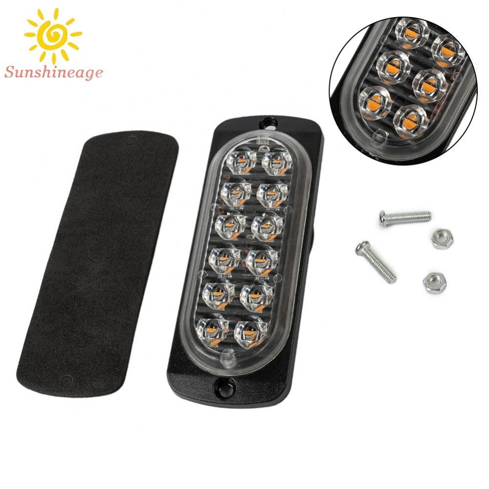 【SUNAGE】12V Amber 12LED Strong Light Work Light Driving Fog Off-road SUV Car Light【HOT Fashion】