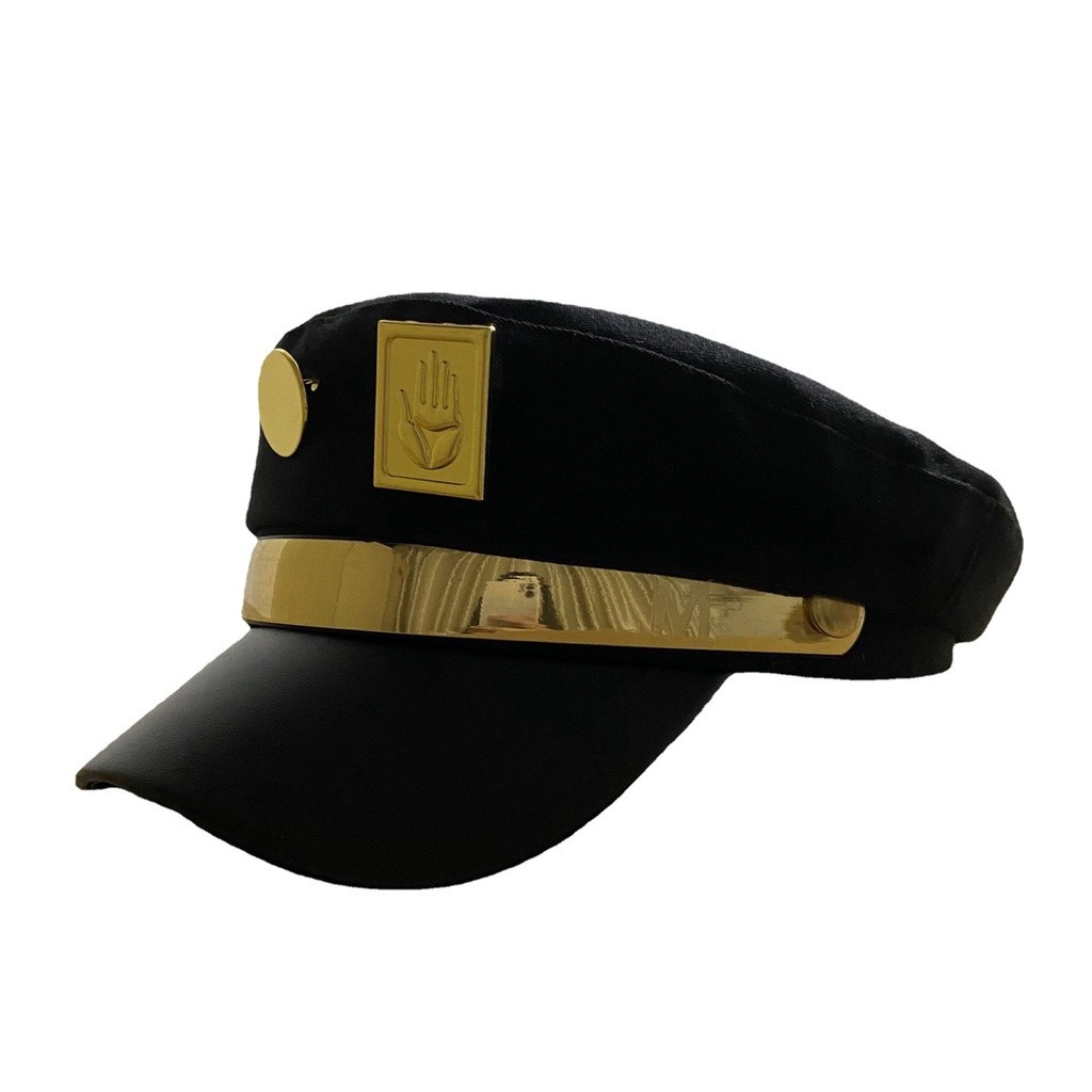 Cuộc phiêu lưu kỳ lạ của JOJO với cùng một chiếc mũ Kongjo Jotaro Cosplay đạo cụ kim loại pin huy hi