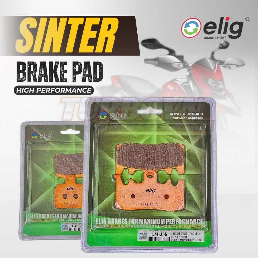 BỐ THẮNG ELIG SINTER DUCATI HYPERMOTARD 821/ HYPERTRADA 821 2013-2016 ( S-039, T-336 )