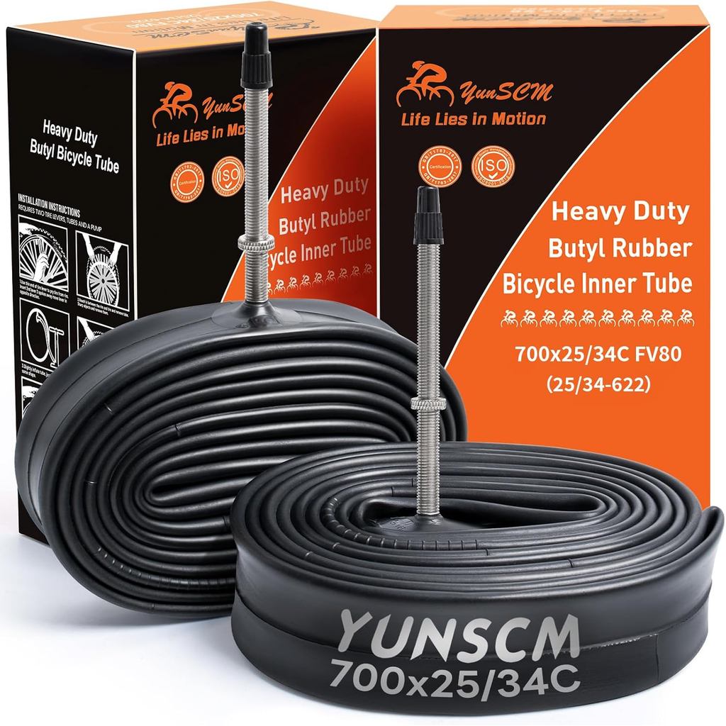Ruột xe đạp chịu lực cao 700C 700x25C/26C/28C/32C Van Presta FV80 (25/34-622) Ruột xe đạp 700C tương