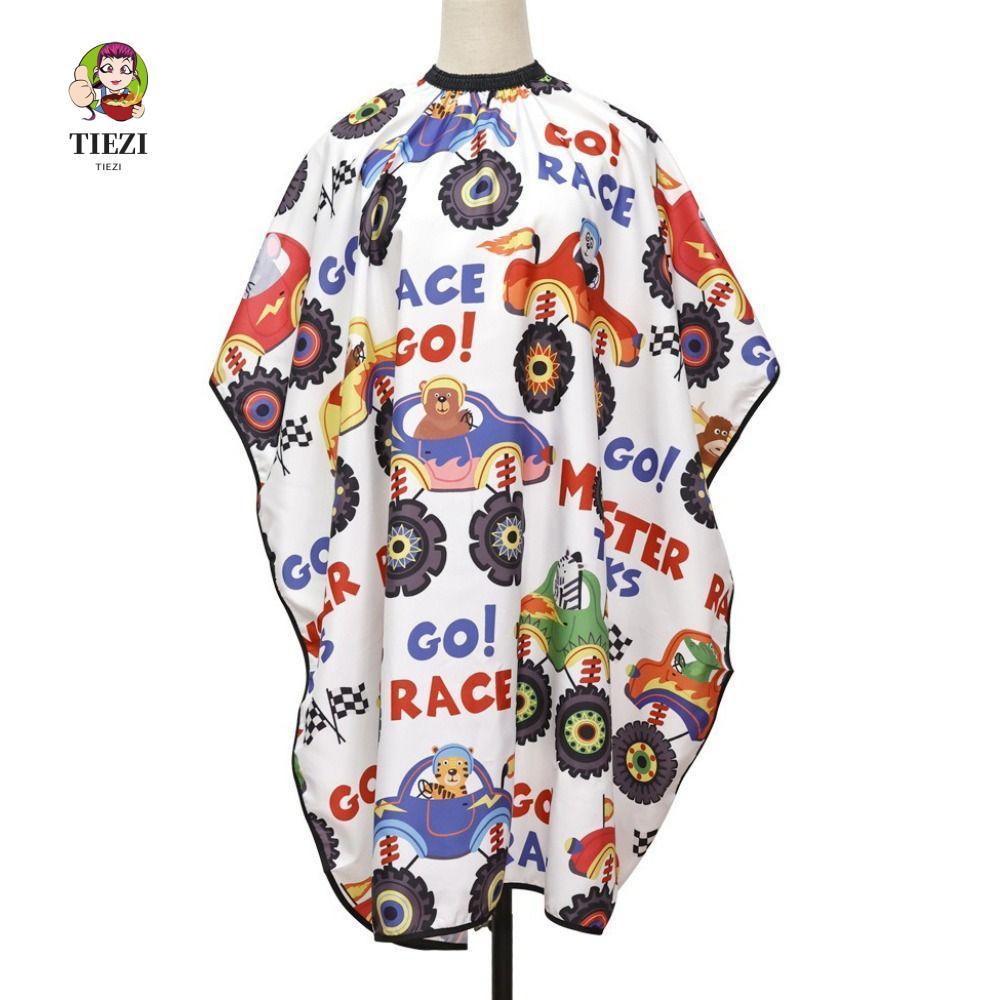 TIEZI Kids Cartoon Haircut Cape, Salon Barber Wrap Soft Children Hairdresser Cape, Áo choàng cắt tóc