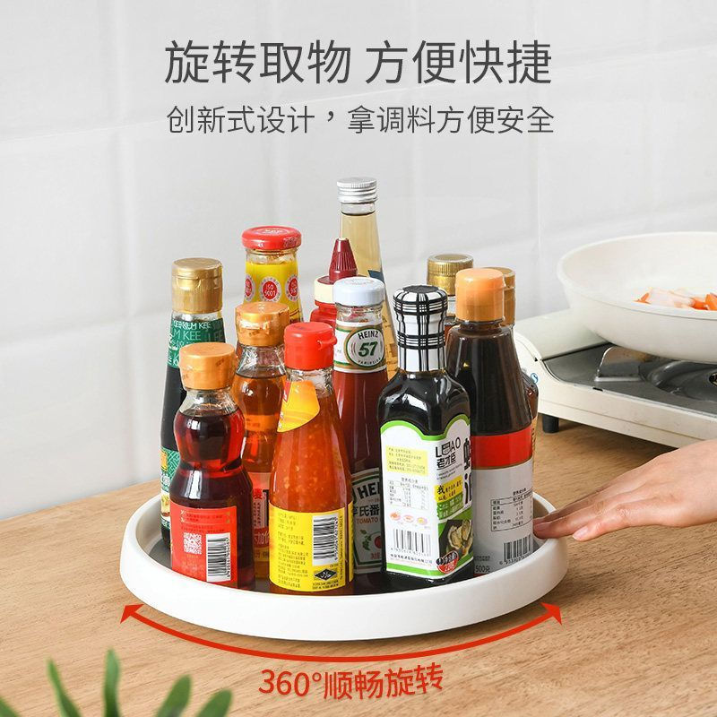 New product seasoning storage jar, various rotating kitchen trays, magic sauce bottle rack, cabinet 