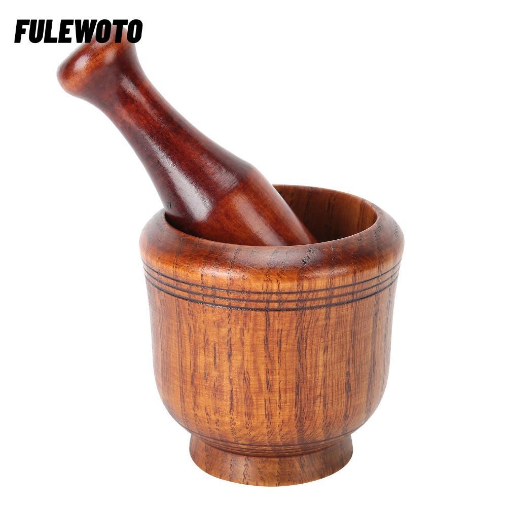Bát mài FILEWOOTO, Máy xay gia vị truyền thống bằng gỗ, Tiện ích nhà bếp Máy nghiền tỏi đa chức năng