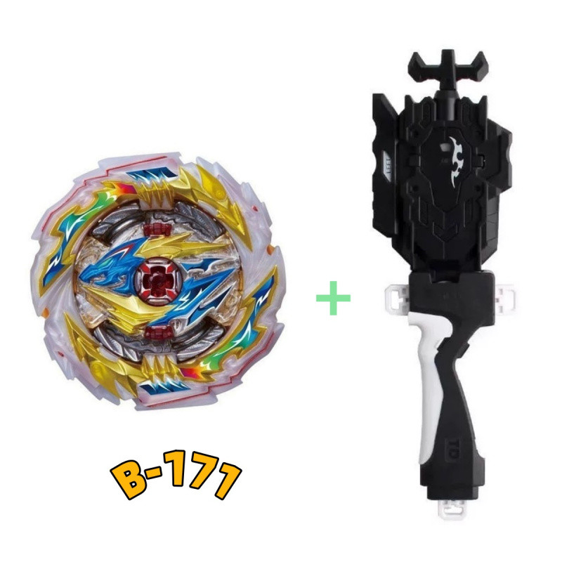 MQ Hoặc Flame Spinning Tops, Beyblade Burst Gyro Có Launcher, B-171 Tempest Dragon, Tay Cầm, Đồ Chơi
