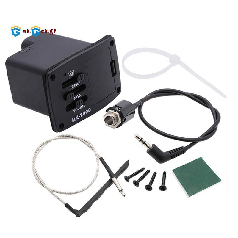 Xe Bán Tải UK-2000 Ukulele Mini Guitar Pickup 2 Ban Nhạc UK2000 EQ Equalizer Hệ Thống Cho Đàn Ukulel