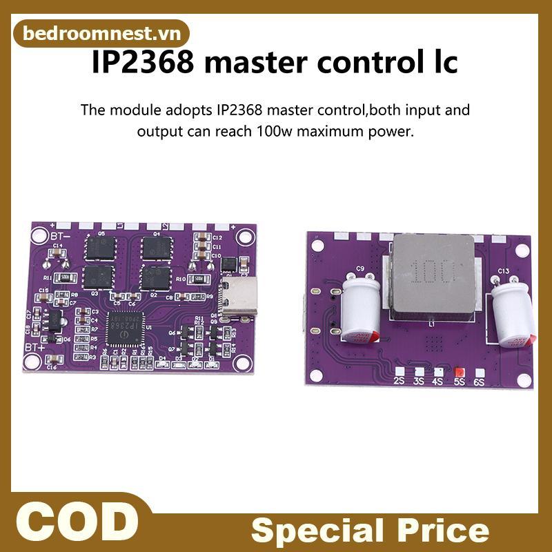 BEROM IP2368 Mô-đun sạc nhanh hai chiều 100W Giao diện Bu-Boost Type-c Bảng sạc công suất cao.