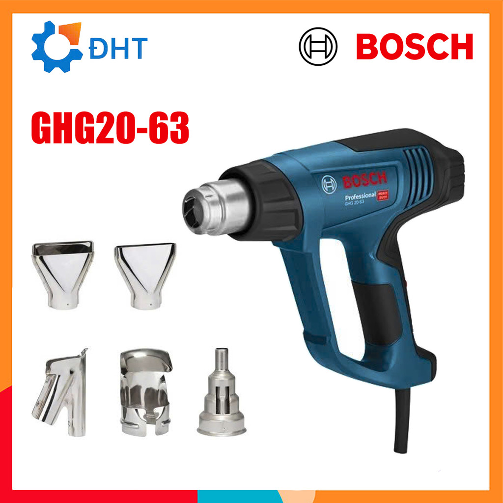 Máy thổi hơi nóng Bosch GHG 20-63 || GHG 18-60 Máy khò nhiệt CHÍNH HÃNG