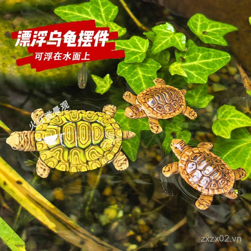 Bán Chạy Nổi Mini Mô Phỏng Rùa Nhỏ Đồ Trang Trí Sân Cá Ao Rockery Cây Cảnh Bể Cá Cảnh Quan Trang Trí