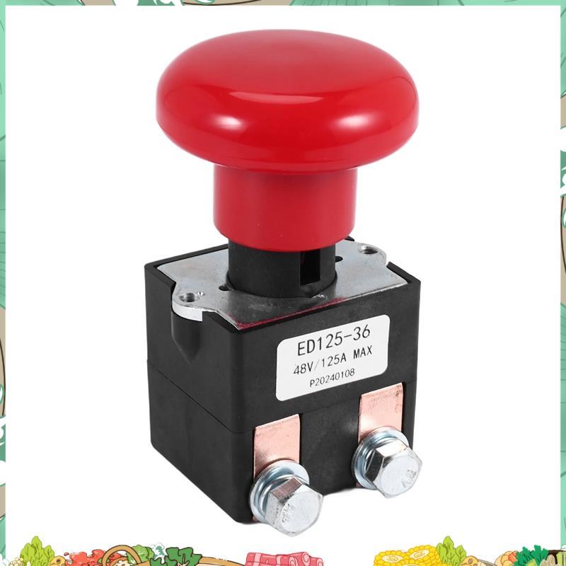 Công tắc dừng ngắt kết nối khẩn cấp ED125-36 48V 125A cho EZ30 E30 D40 EZ40 111551000800 Xe nâng điệ