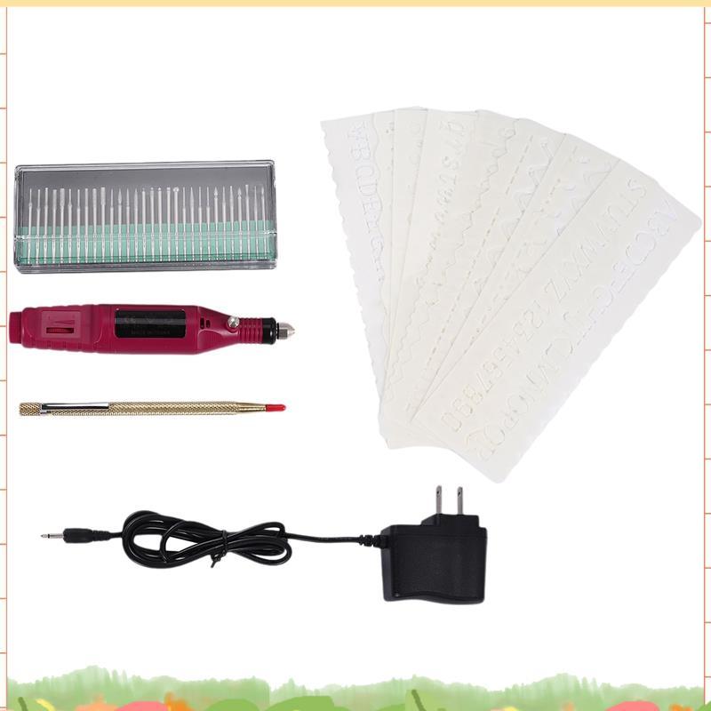 Bút khắc mini bằng điện Bộ dụng cụ khắc tự làm mini cho kim loại Thủy tinh gốm sứ Trang sức gỗ bằng 