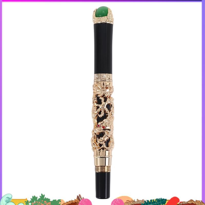 Sang Trọng 18KGP 0.5mm Vàng Rồng Rồng Đài Phun Nước Bút Máy