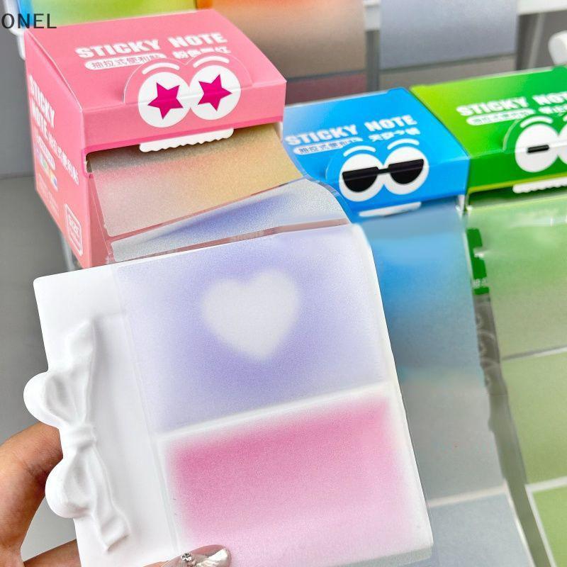 ONEL Kéo ra Stiy Notes 105 Tờ Văn Phòng Phẩm Dễ Thương Chuyển Đổi Stiy Notes Màu Mờ Trong Suốt Quà T