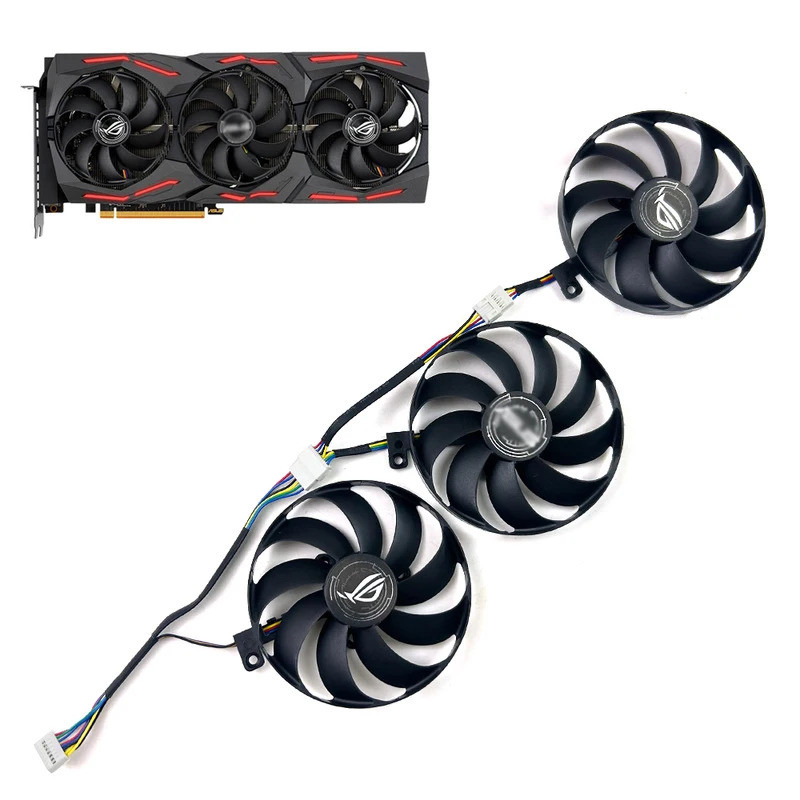 Quạt làm mát 87MM T129215Quạt làm mát Card đồ họa SU FDC10H12S9-C RX5600 XT RX5700 cho ASUS ROG Stri
