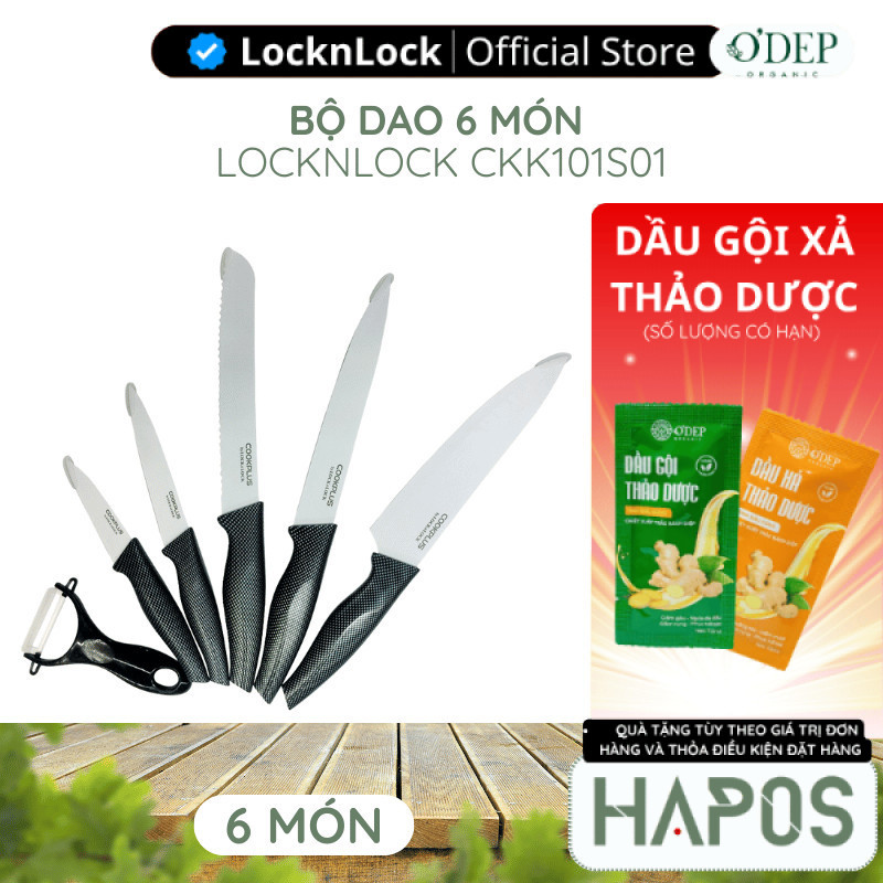 Bộ dao 6 món LocknLock CKK101S01 - HAPOS LBE