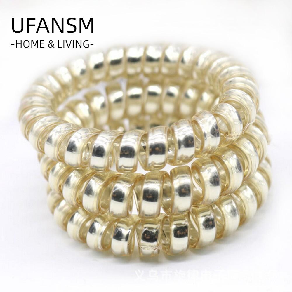 UFASM - Bộ 10 Scrunchie Quấn Tóc Vàng/Bạc