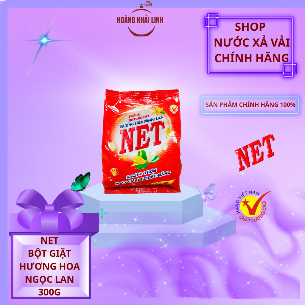 Net Bột Giặt Hương Ngọc Lan Sạch Thơm  Túi 300g