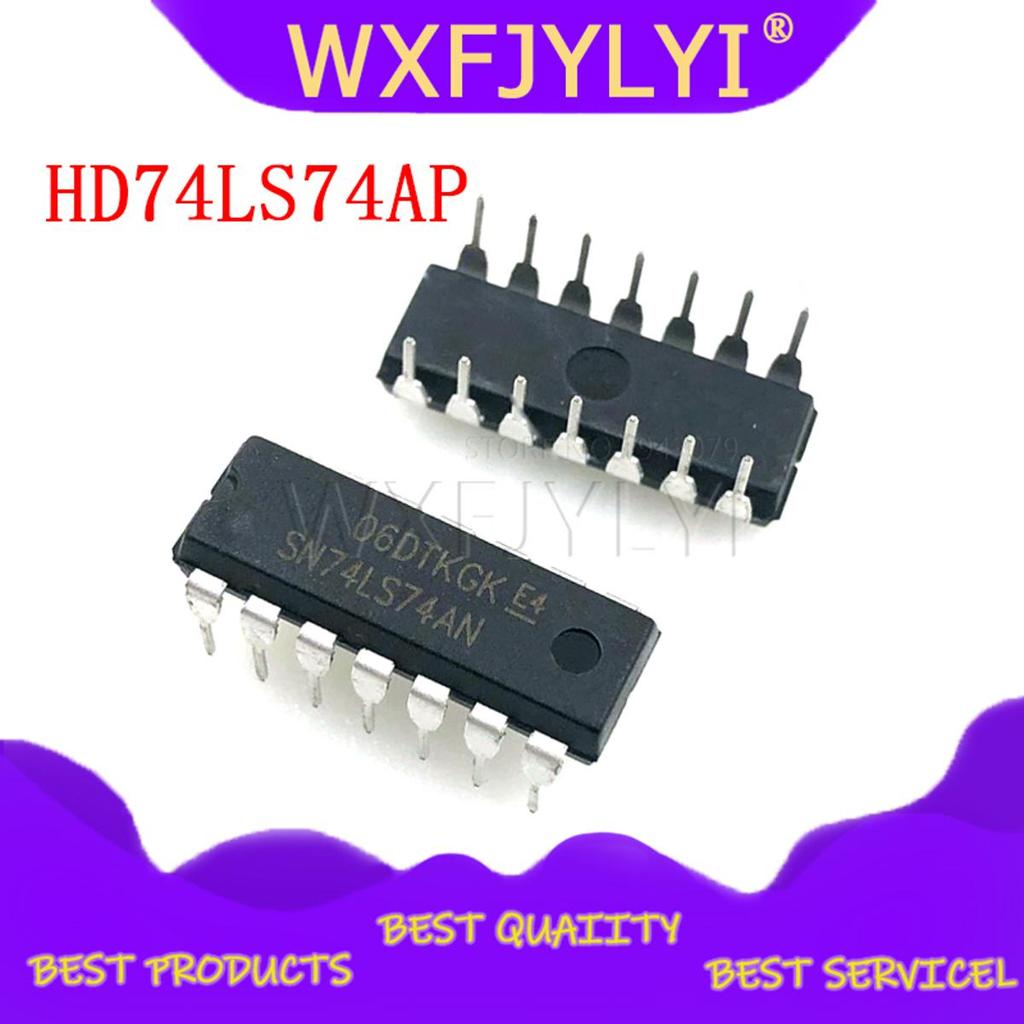 10 CHIẾC HD74LS74AP DIP14 HD74LS74 DIP SN74LS74AN DIP-14 74LS74 SN74LS74N HD74LS74P IC mới và nguyên