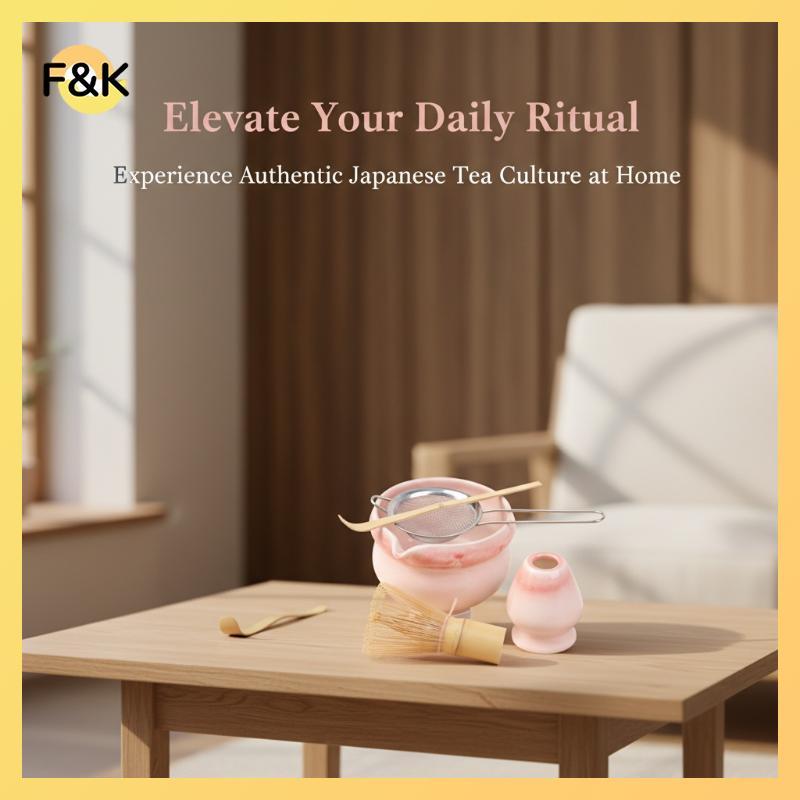 Bộ Matcha F & K, Bộ Matcha Gốm Matcha 5 Bộ Matcha Dành Cho Bộ Matcha Người Yêu Matcha Matcha.