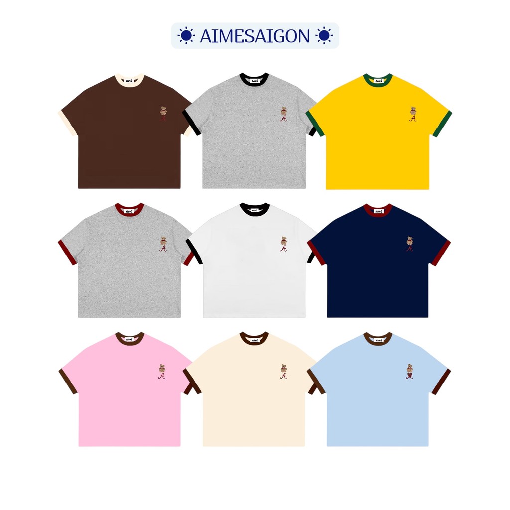 A5 Aimesaigon Áo Thun Big Boxy Local Brand Form Rộng Tay Ngắn Cotton 250gsm "PHỐI TAY 3 MẪU " Nam Nữ Unisex Mùa Hè | BigBuy360 - bigbuy360.vn