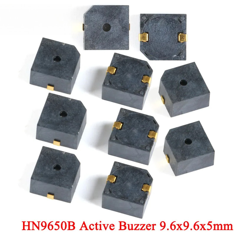 5-20 chiếc 9650 Bộ rung hoạt động SMD HN9650B 9650 5V 9.6 * 9.6 * 5mm MLT-9650 Bộ rung loa điện từ 9