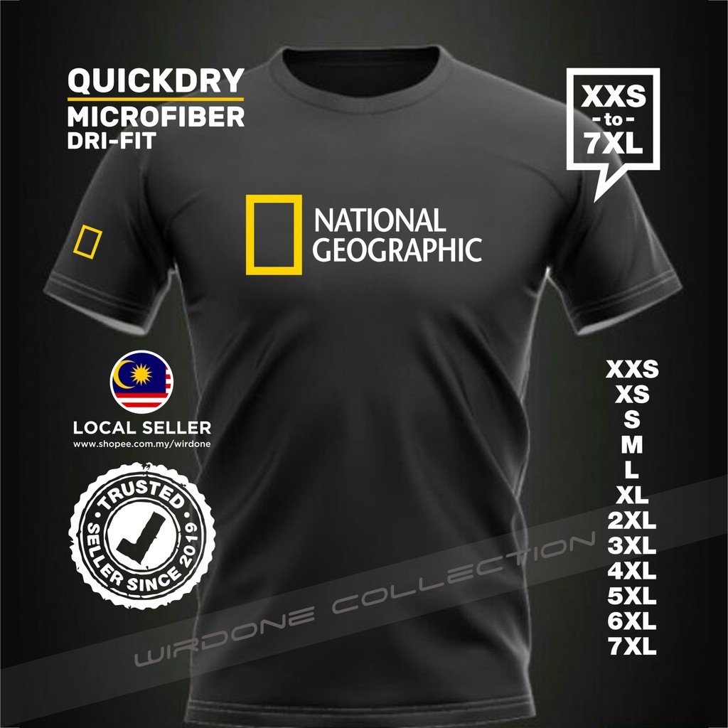 Áo thun National Geographic Channel Society Discovery Nat Geo Wild History Animal Planet Microfiber 