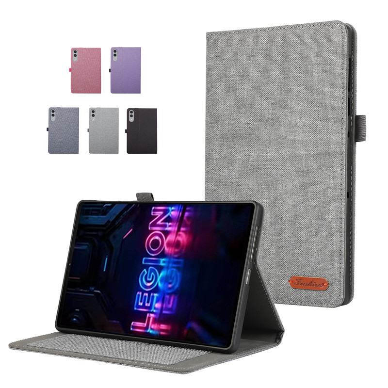 Ốp Lưng Cho Quân Đoàn Y700 Gen 5 TB323FU Vải Mềm Lật Đứng Vỏ Máy Tính Bảng Cho Lenovo Legion Y700 5t