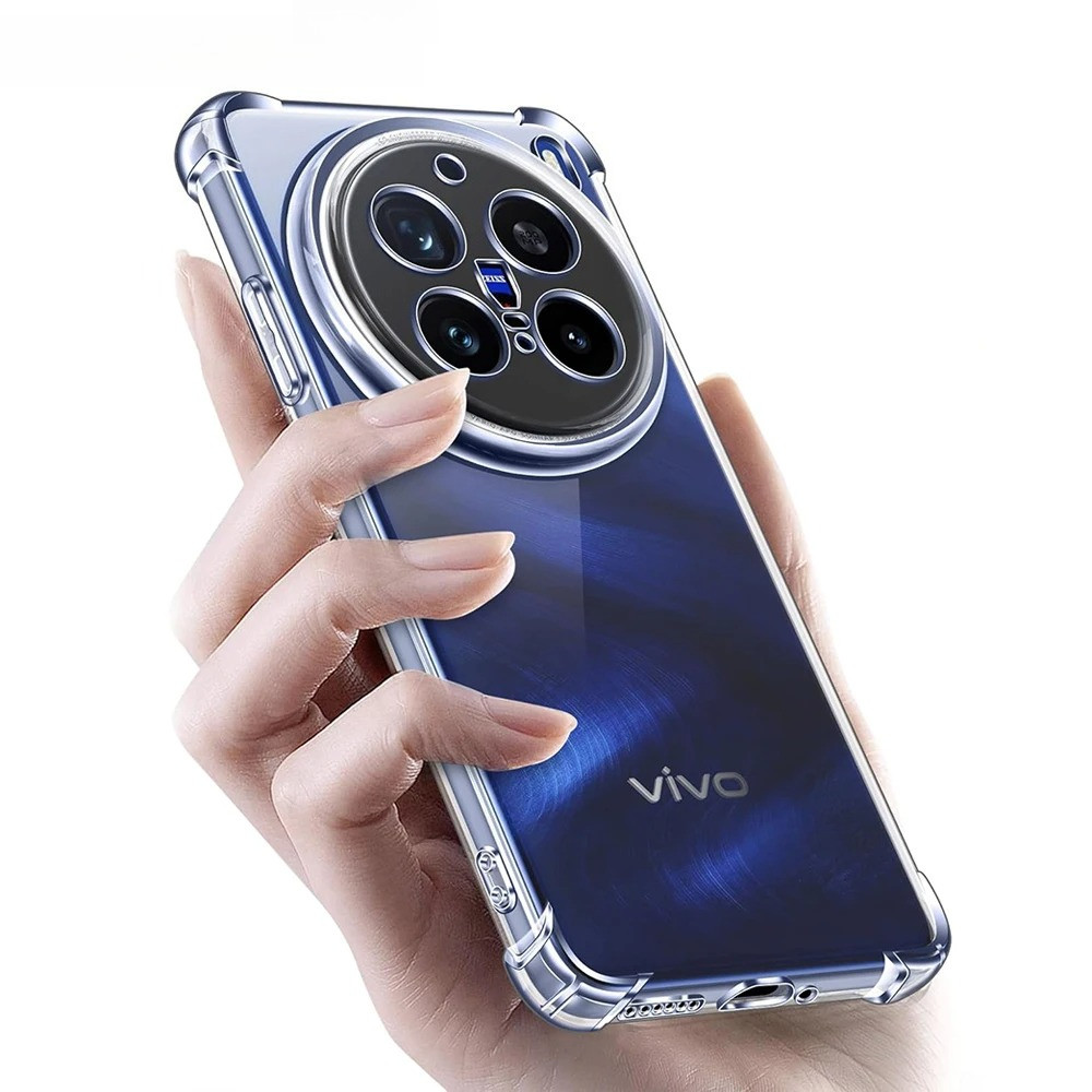 Ốp Silicon Chống Sốc Cho Vivo X300 Ultra X300 FE X300S X300 Pro 5G Vỏ Mềm Trong Suốt