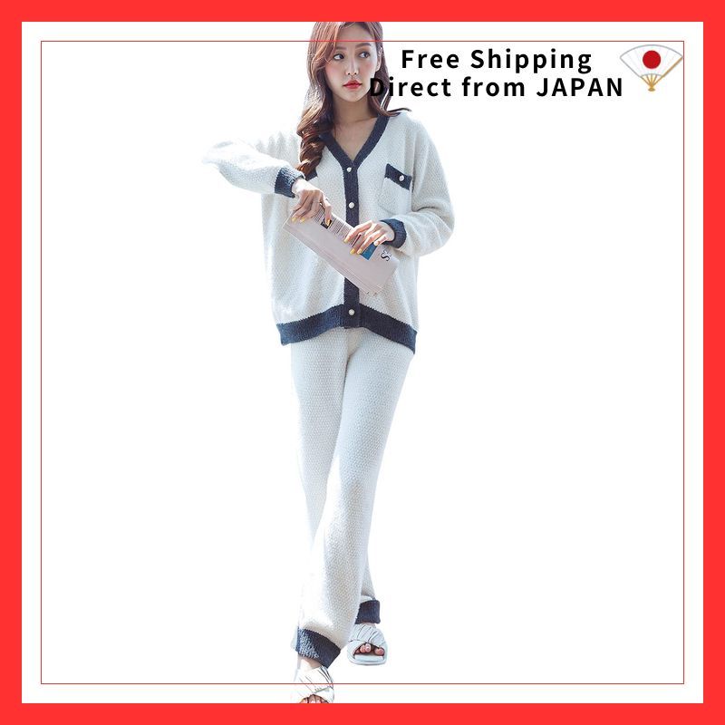 [Luanna Jena] Women's Loungewear Pajama Set, Top and Long Pants, 2 Pieces