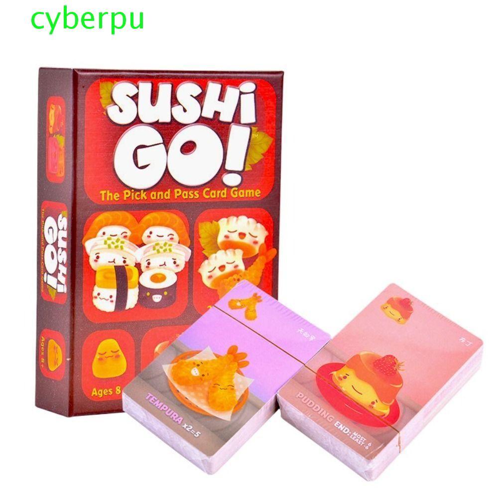 CYBERPULSE Sushi Go Pick And Pass Card, Tiệc thông thường dành cho gia đình Trò chơi thẻ Sushi Go, H