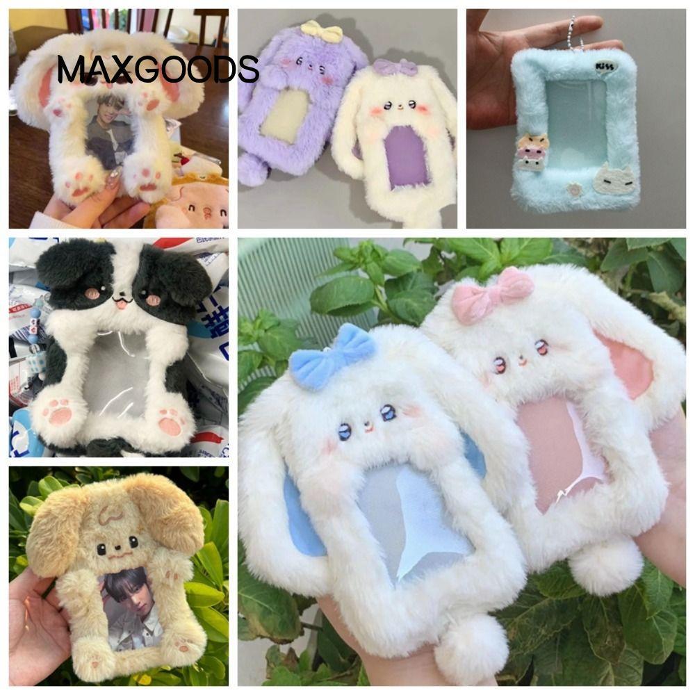 Hộp đựng thẻ ảnh MAXGOODS, Thẻ Photocard sang trọng hình thỏ / chó / mèo, Thỏ tai to dễ thương / Quà