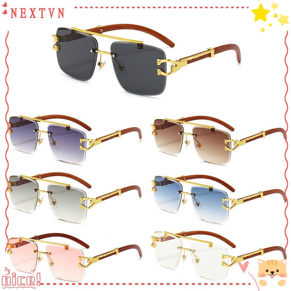RUTHNISSI Cheetah Head Sunglasses UV Protection Vintage UV400 Kính mắt