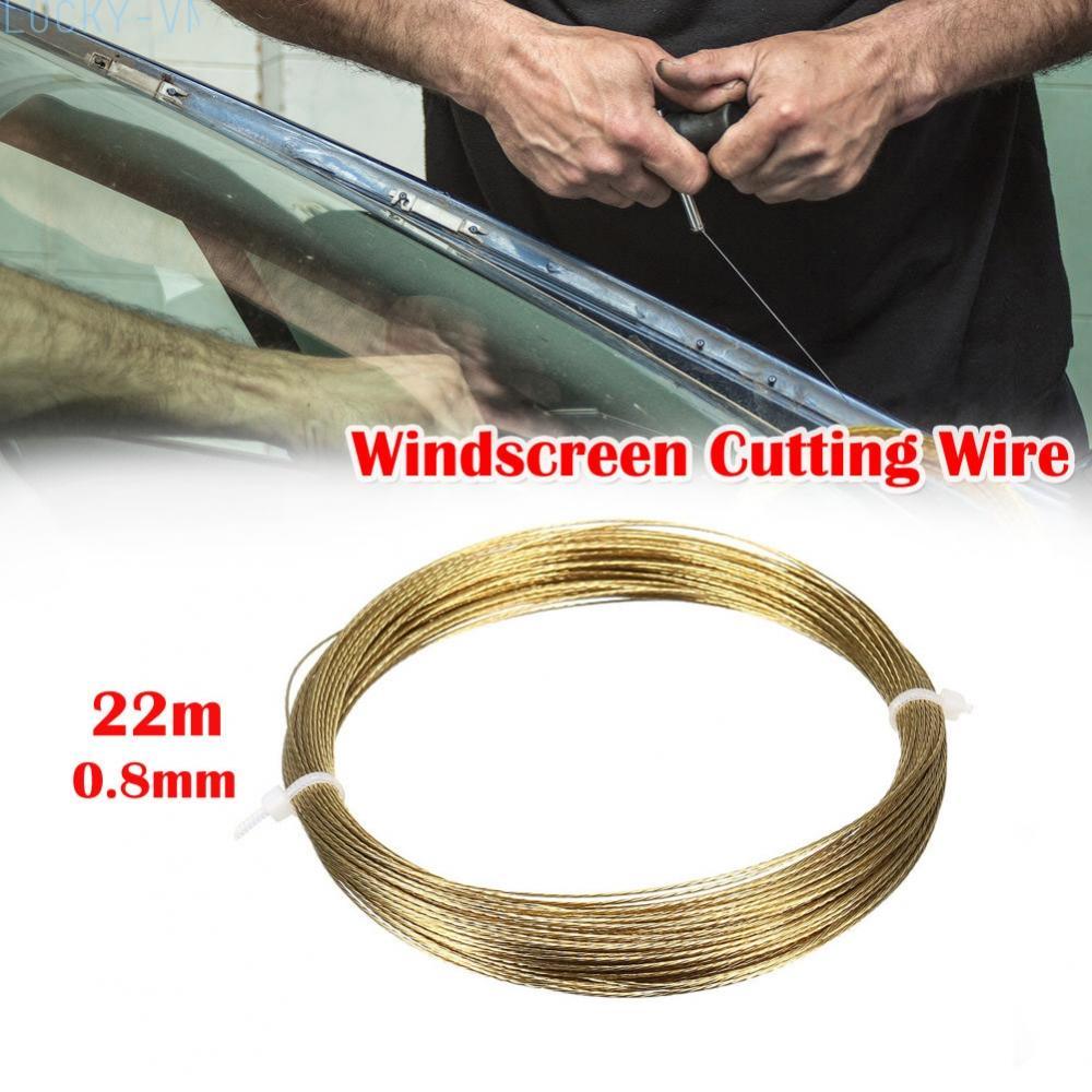 Superior Quality 7 Steel Wires Windscreen Glass Cutting Wire 22m 0 8mm Gold Wire