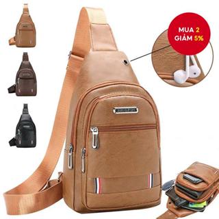 Túi đeo chéo nam bằng da PU tổng hợp cao cấp thông thường (Kinh doanh & Du lịch)