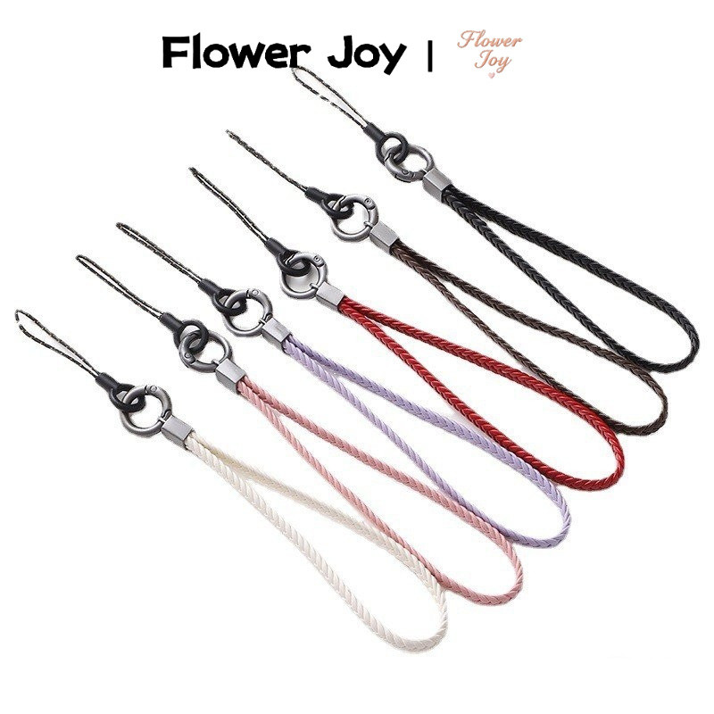 KIMMN Mobile Phone Charm 5-Strand Woven DIY Handmade Phone Keychain