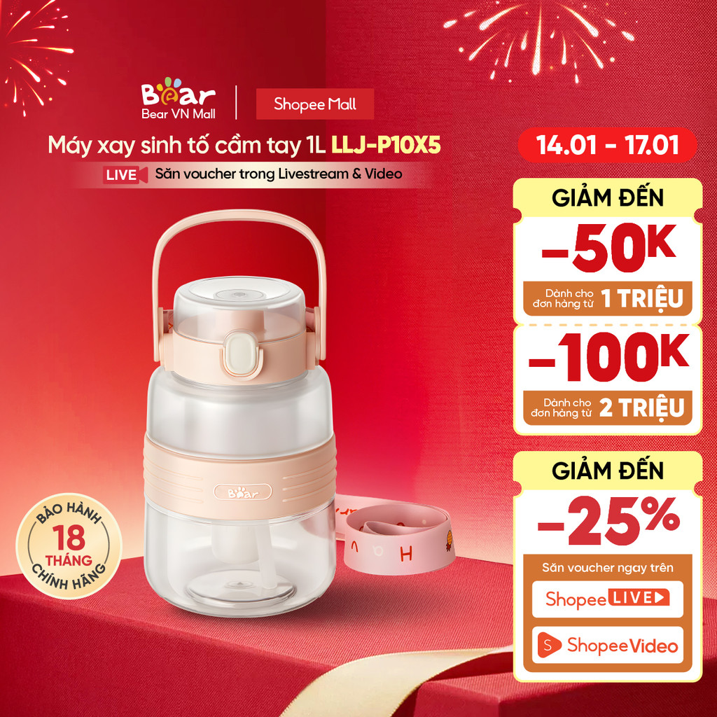 Máy xay sinh tố cầm tay Bear LLJ-P10X5