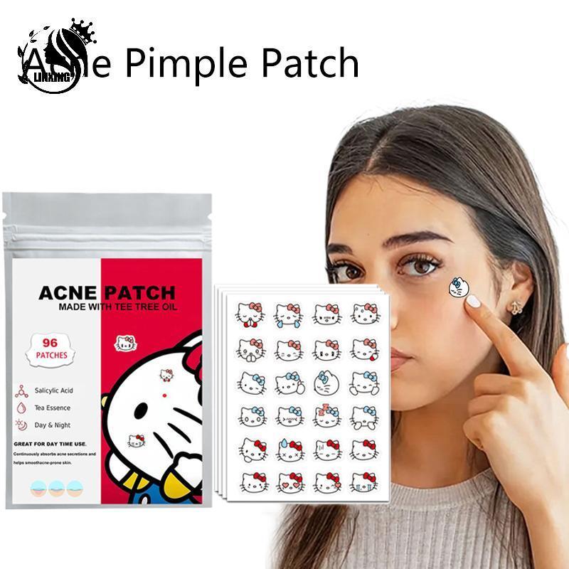 [Mini Chi tiêu ₫0- ₫1.5k] 96 miếng vá Hỗ trợ giảm mụn Hello Kitty Cat Repair Facial Skin Care Fade B