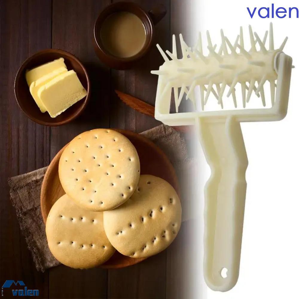 TAXON Pizza Dough Puncher, Tay cầm bằng nhựa Pizza Roller Pin, Hộ gia đình DIY Hangable Pie Needle W