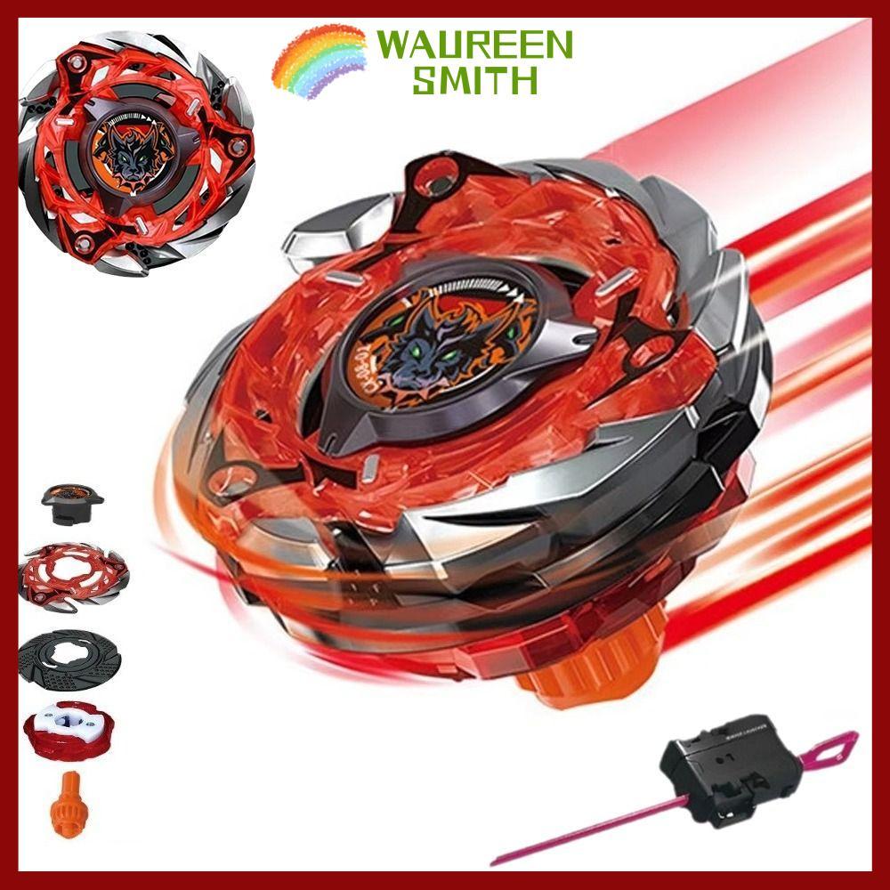 WAUREENSMITH Beyblade X Battle Gyro, Hellhound Flame W 5-80WB Hợp Kim Beys, Với Launcher CX-08-01 Sp