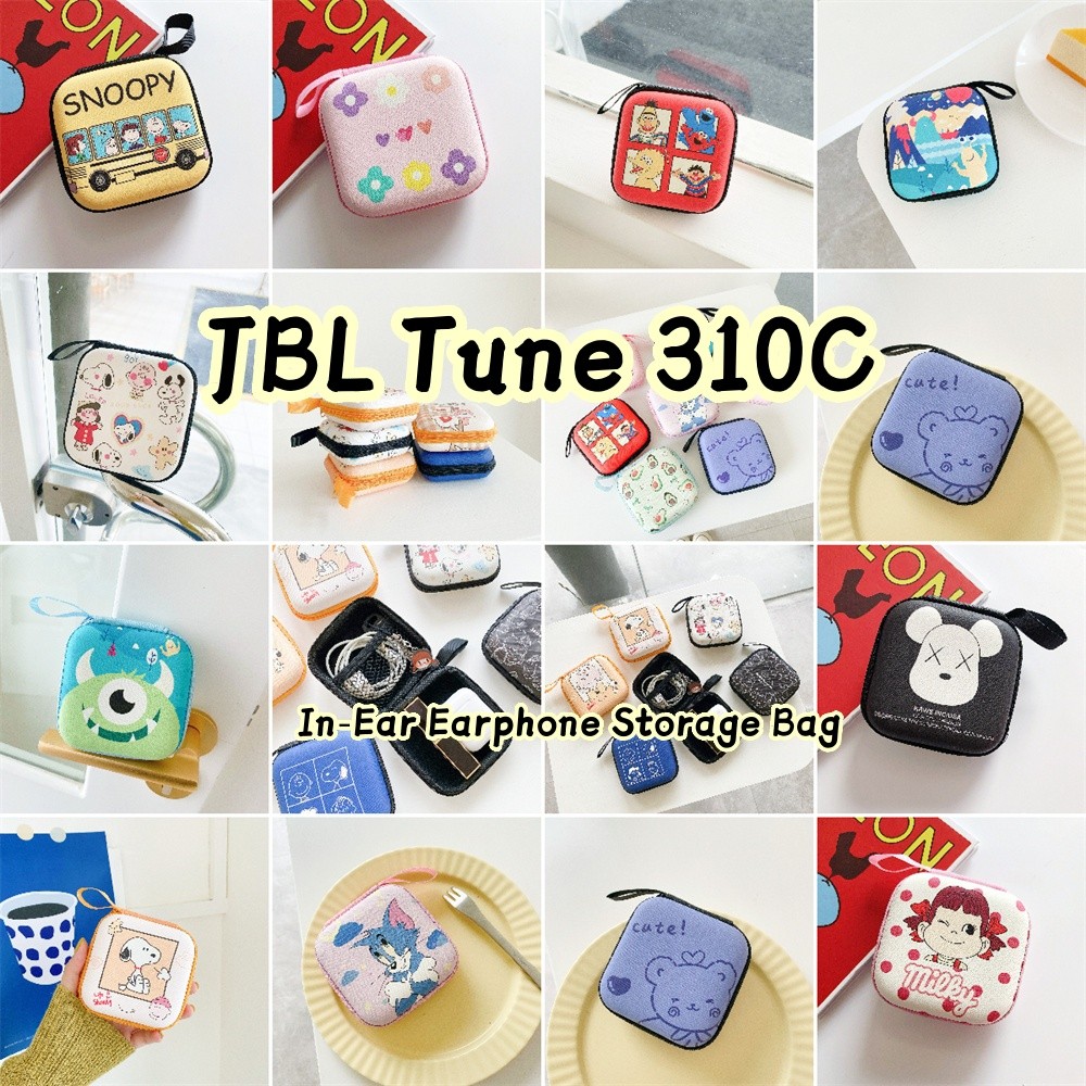 [Tùy chỉnh] Dành cho tai nghe nhét tai JBL Tune 310C Phim hoạt hình sáng tạo Túi đựng tai nghe cáp d