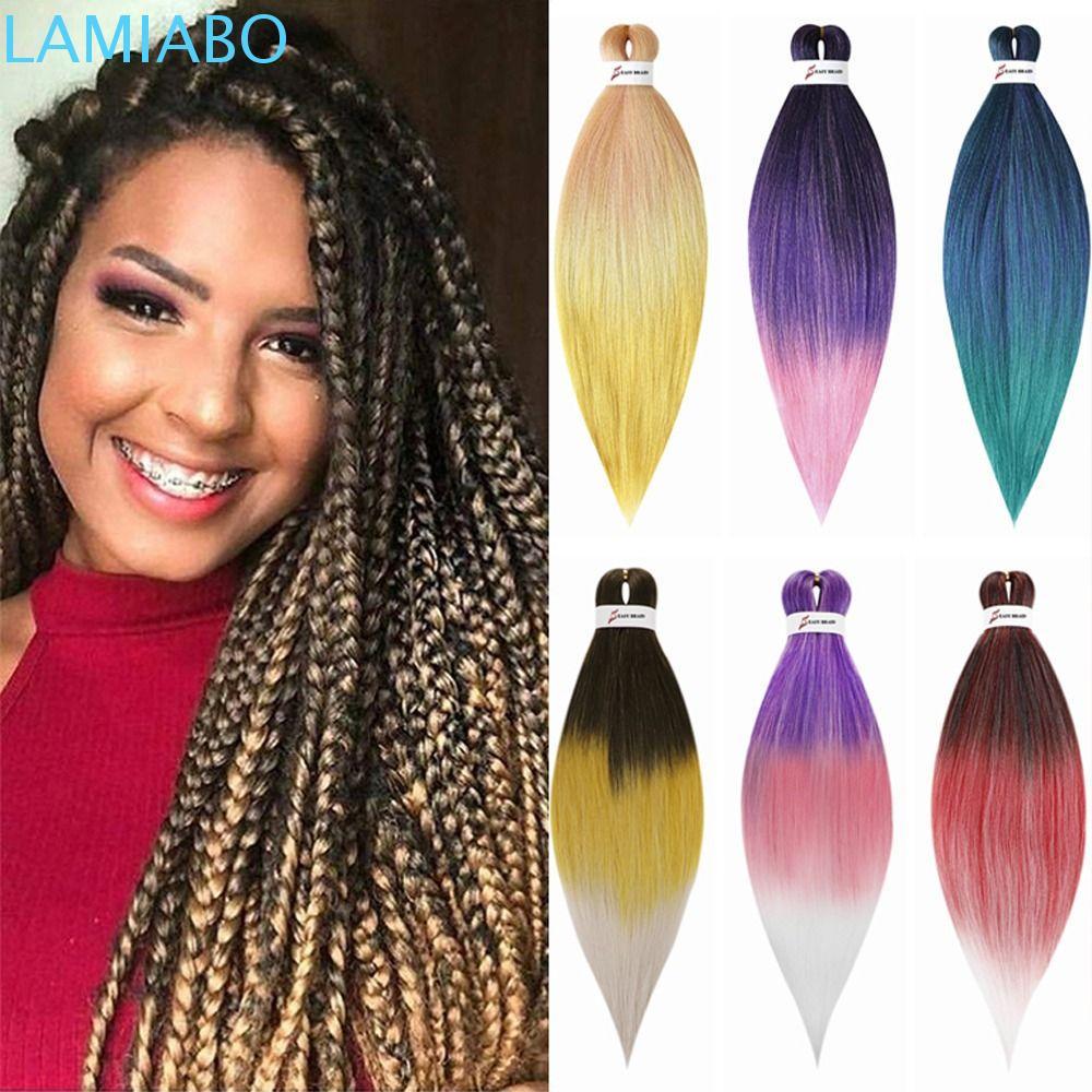 LAMIABO Jumbo Braid Hair Extension màu sắc đa dạng ombre, dễ dàng tự làm - 26 inch