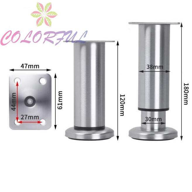 【COLORFUL】Heavy Duty Adjustable Furniture Legs for TV Cabinet Sofa Table Cold Rolled Steel
