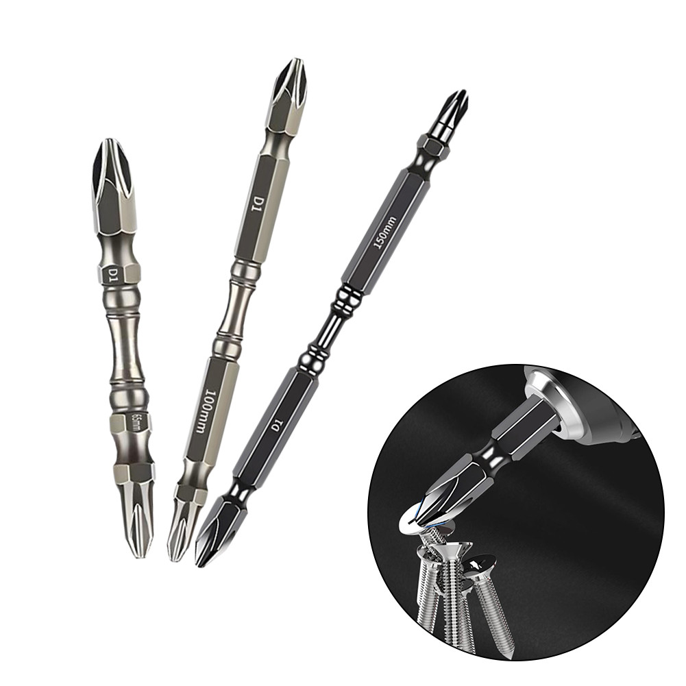 Electric Drill Screwdriver Bits High Hardness HRC62 Cross Screwdriver Bit Set